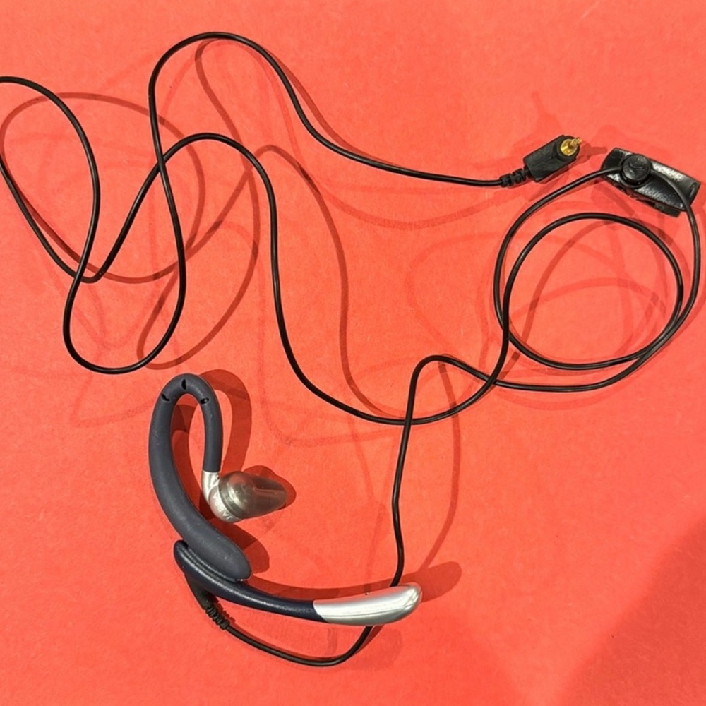 Wired Mono Headset, 2.5mm Headphone Earphone w Microphone